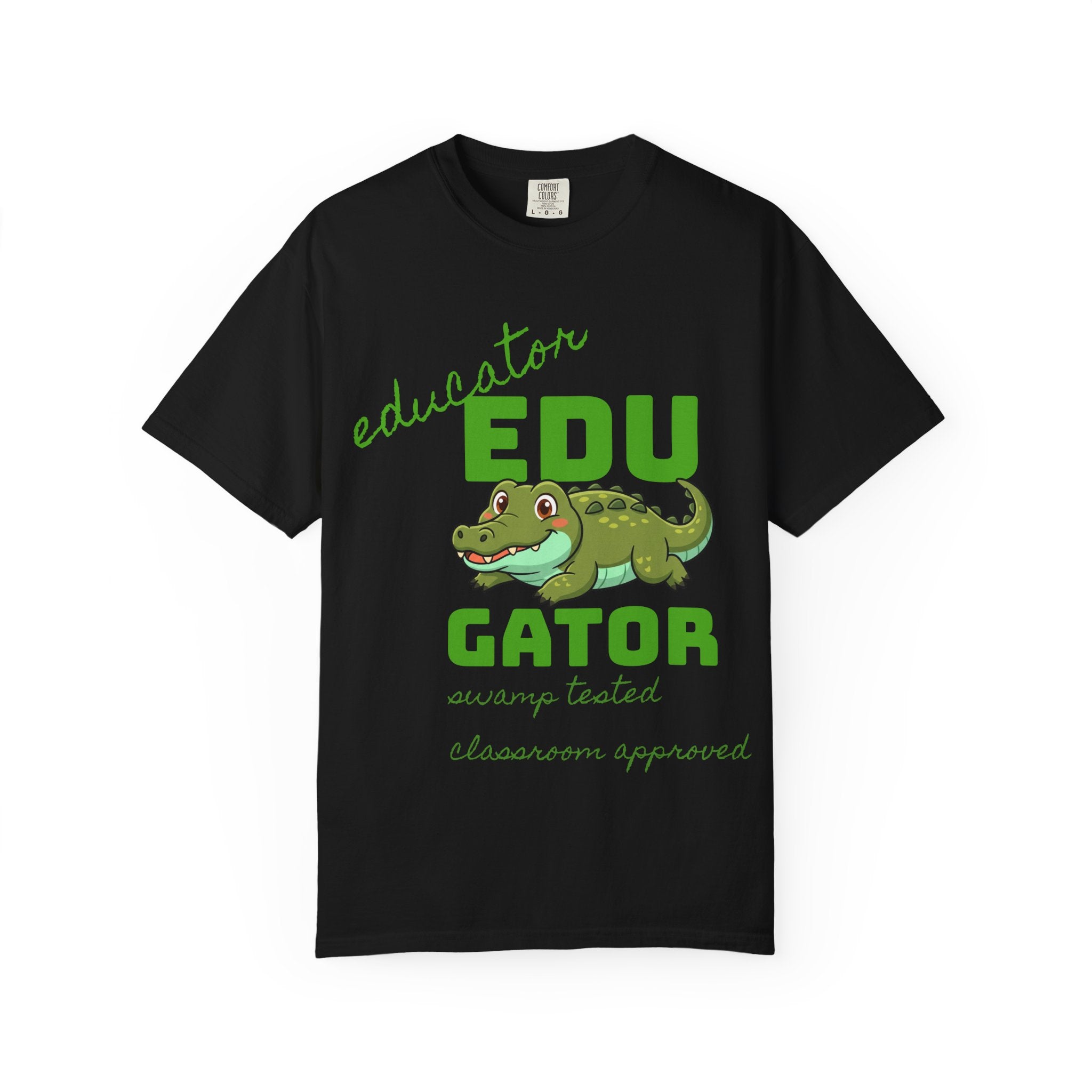 Educator Edu-Gator T-Shirt — Funny Teacher Alligator Tee (Classroom Approved)