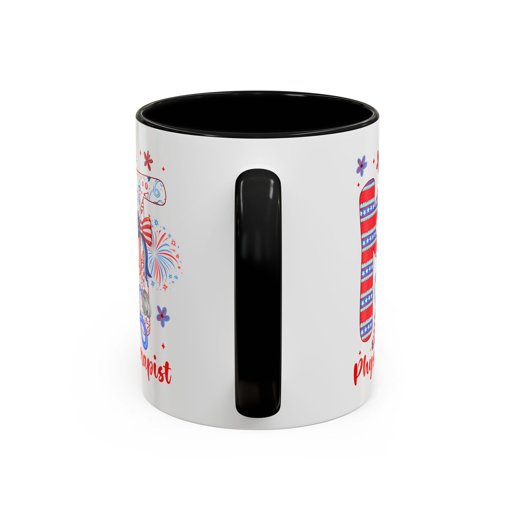 Physical Therapist Patriotic Accent Coffee Mug — 11/15oz