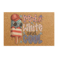 Red White and Cool Popsicle Doormat