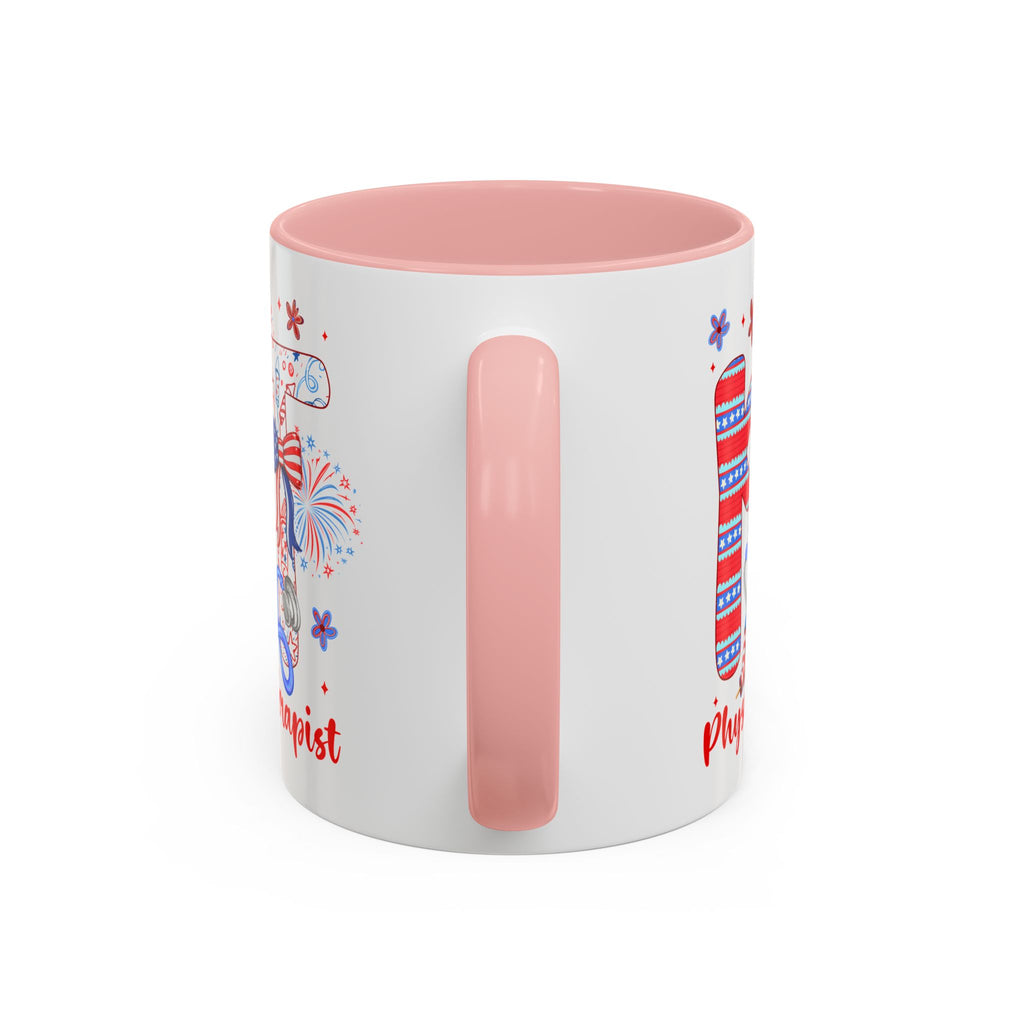 Physical Therapist Patriotic Accent Coffee Mug — 11/15oz