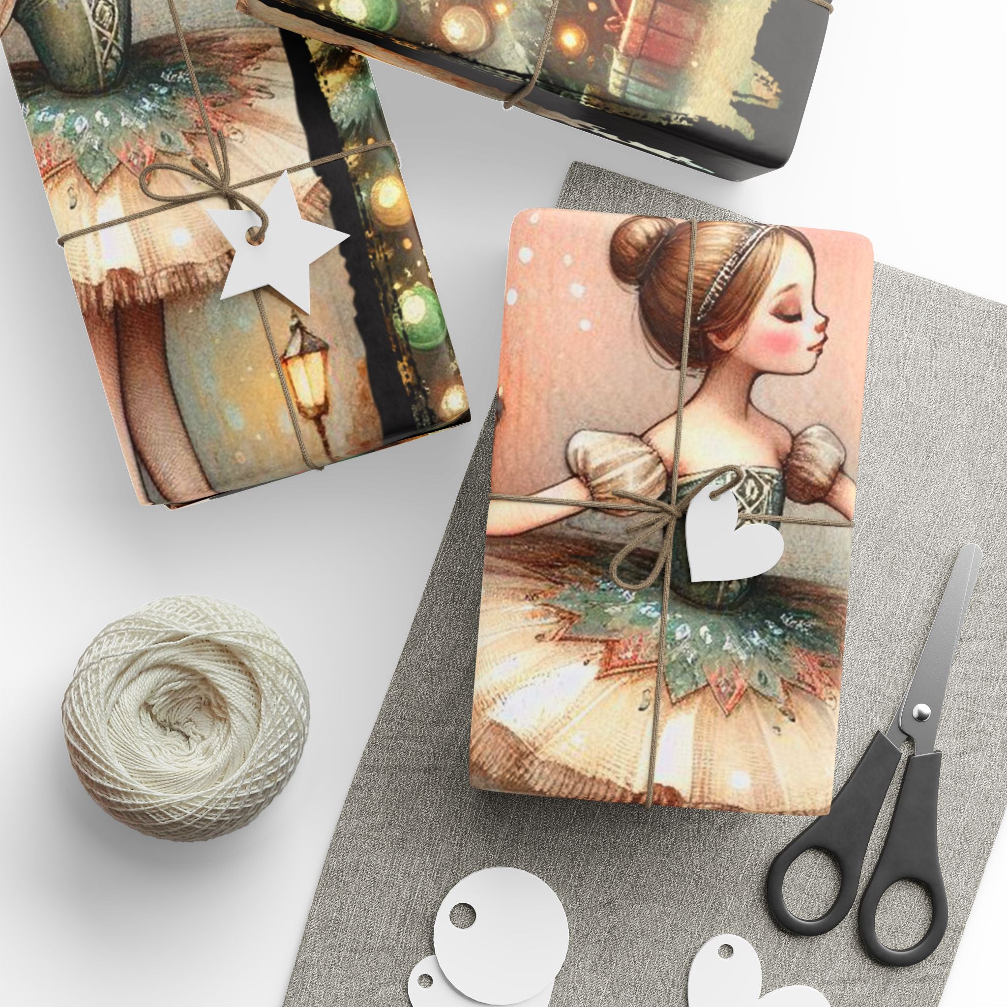 Nutcracker Ballerina Christmas Wrapping Paper | Holiday Gift Wrap