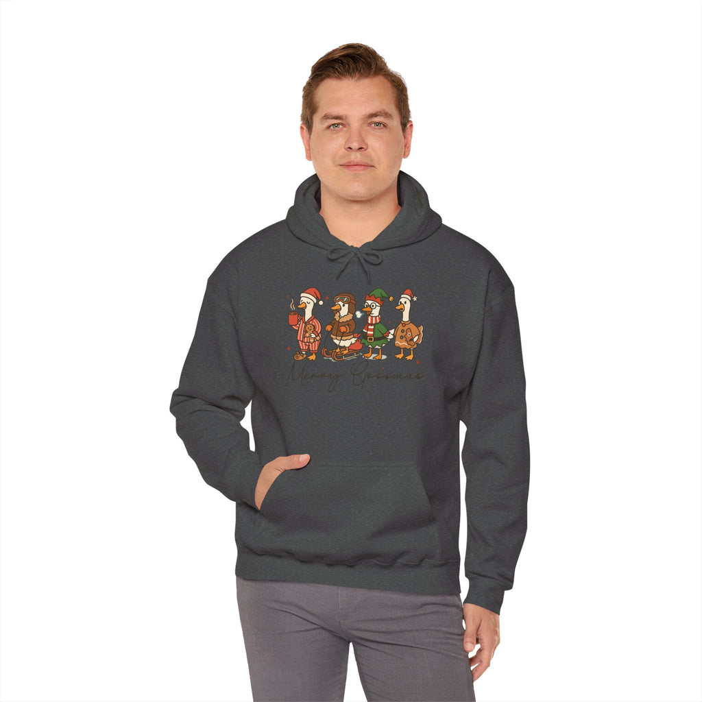 Penguin Carolers Merry Christmas Hoodie | Holiday Penguin Sweatshirt