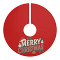 Merry Christmas Tree Skirt | Red Holiday Tree Skirt