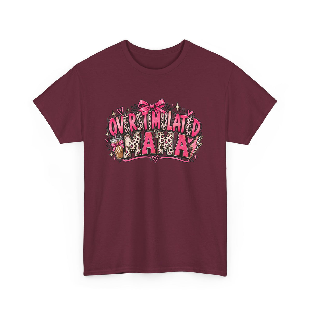 Overstimulated Mama T-Shirt — Funny Graphic Tee for Busy Moms