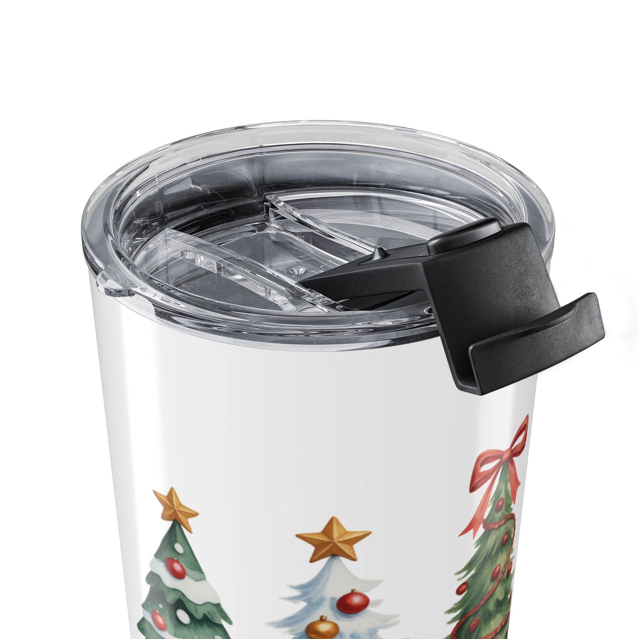 Merry Christmas Pine Tree Trio Tumbler | 20oz Stainless Travel Cup