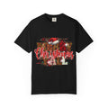 Christmas Plaid Santa Hat T-shirt | Buffalo Check Holiday Tee