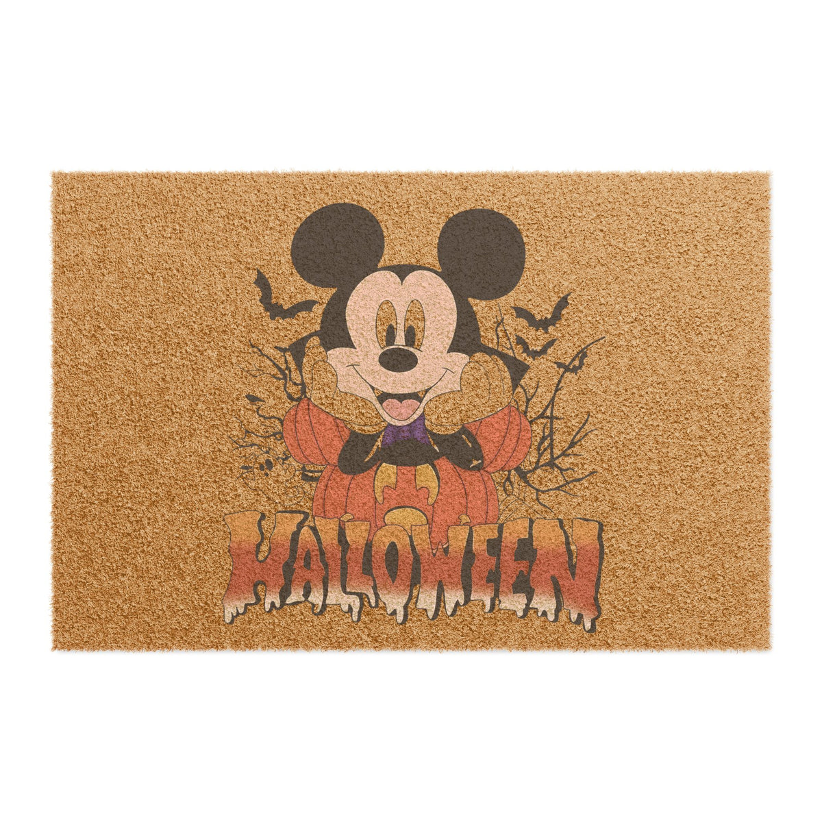 Halloween Mickey Doormat — Cute Pumpkin Front Door Mat
