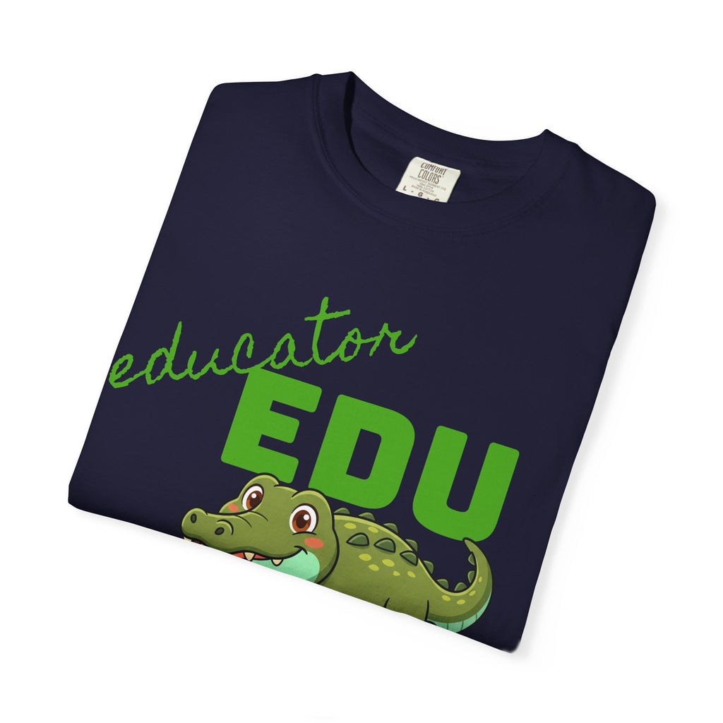 Educator Edu-Gator T-Shirt — Funny Teacher Alligator Tee (Classroom Approved)