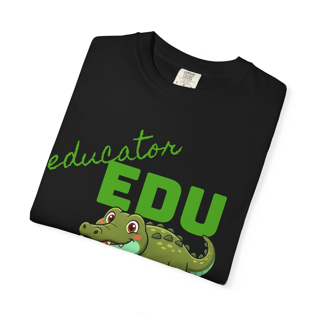 Educator Edu-Gator T-Shirt — Funny Teacher Alligator Tee (Classroom Approved)