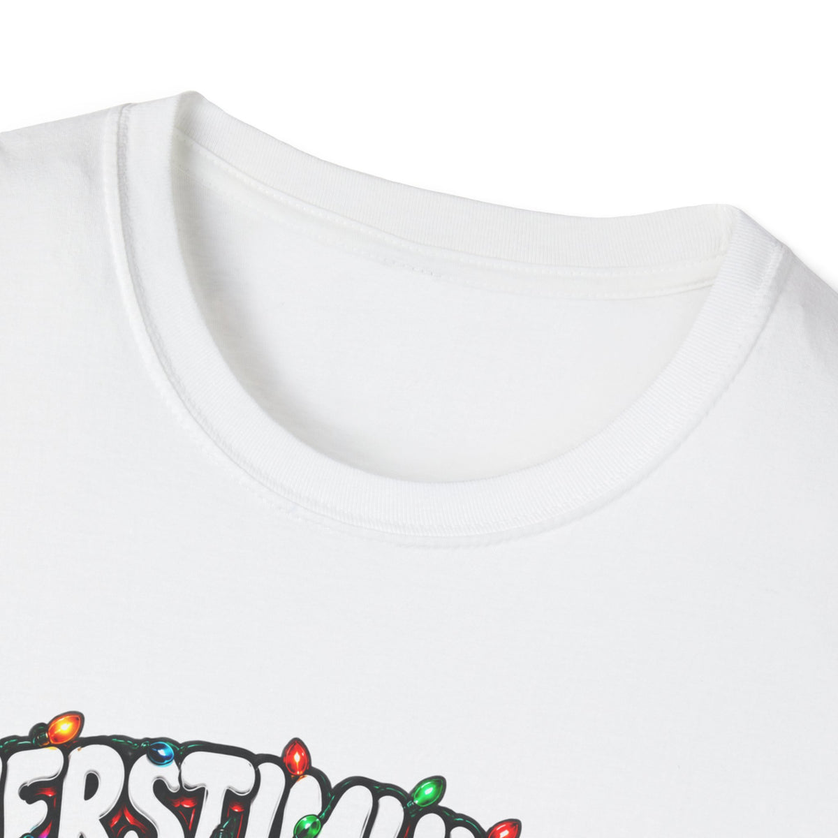 T-Shirt — "Overstimulated But Festive" Christmas Cat Holiday Tee