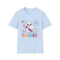 Cute Ghost Teacher T-Shirt | Halloween Teacher Tee, Spiderwebs & Bats
