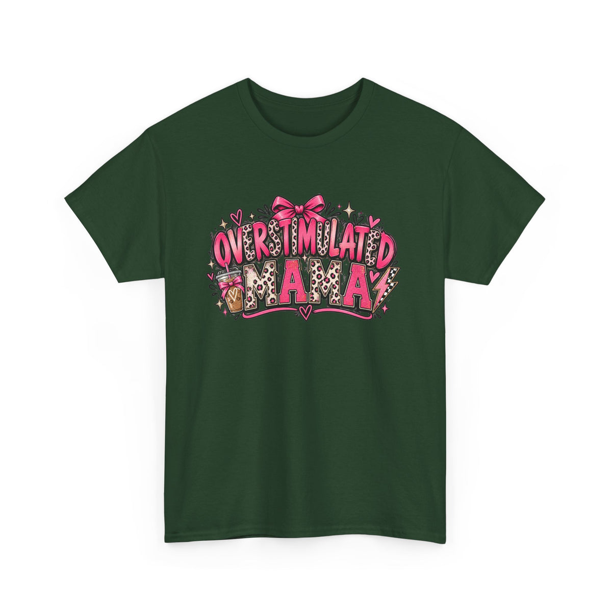 Overstimulated Mama T-Shirt — Funny Graphic Tee for Busy Moms