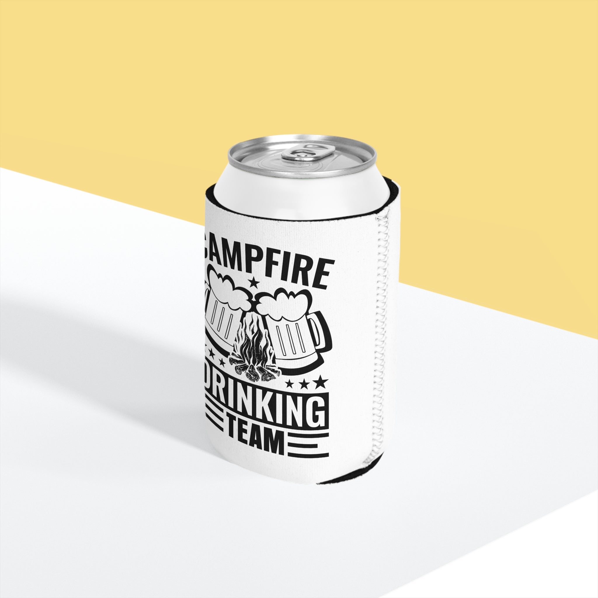 Campfire Drinking Team Can Cooler Sleeve | Campfire Stories Can Cooler