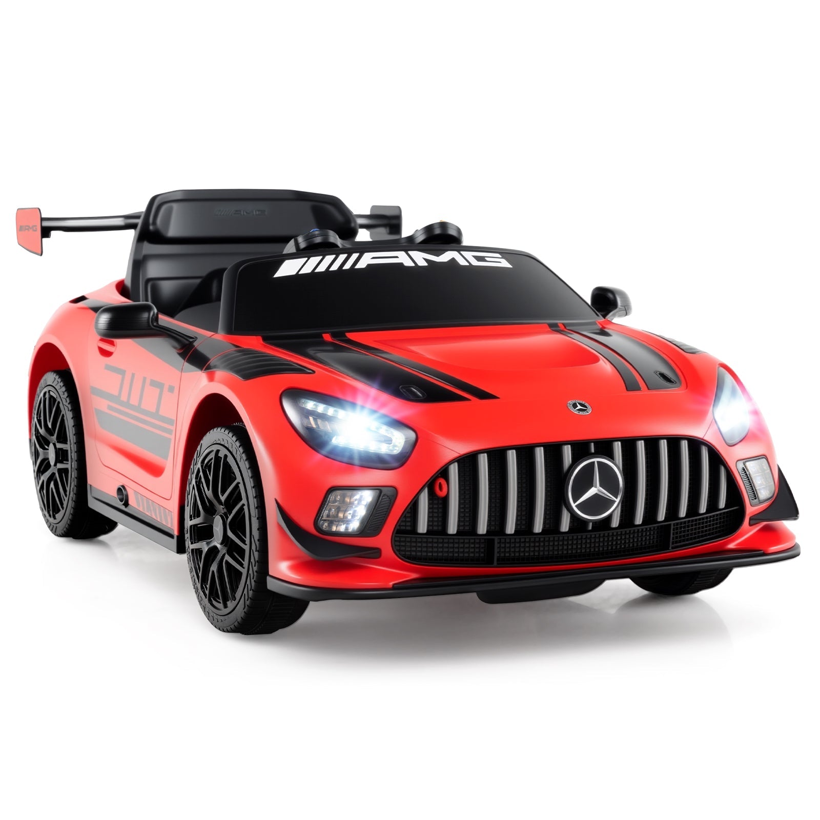 12V Kids Ride-On Car Mercedes-AMG GT3 Licensed with Adjustable Speed