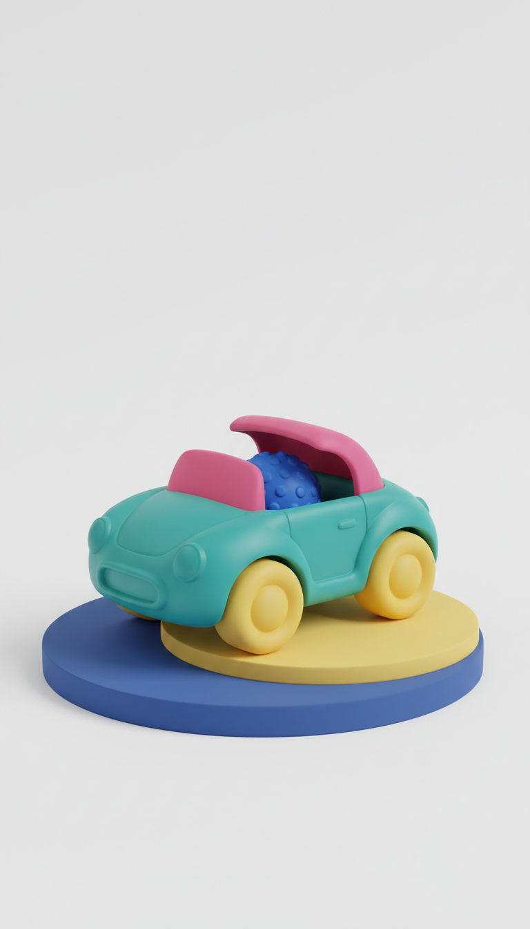 Convertible Teether Rattle Duo-Mode